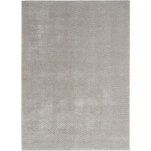 Nourison Gemma Abstract Curve Indoor Area Rug Grey 7'10" x 9'10" - 1 of 4