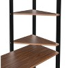 PAGED Twin Bunk Bed with Desk Modern Wooden Bed Frame with Storage Cabinet, Guardrail and Inclined Ladder for Bedroom - 4 of 4