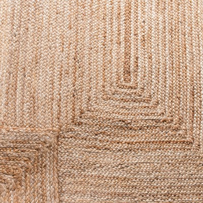 Natural Handwoven Jute Area Rug 3' x 5'