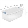 Sterilite Clear Plastic Stackable Storage Container Bin Box Tote with White Latching Lid Organizing Solution for Home & Classroom - image 2 of 4