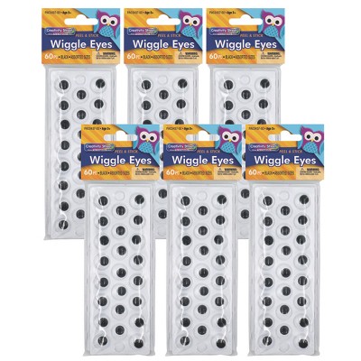 Peel & Stick Wiggle Eyes Assorted 7mm To 15mm - 100/Pkg - Kat