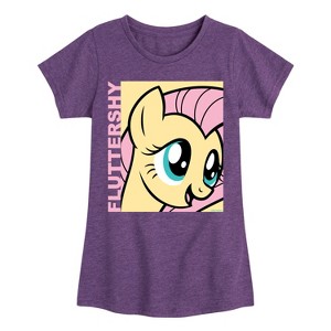 Girls' - My Little Pony - Fluttershy Fitted Short Sleeve Graphic T-Shirt - 1 of 3