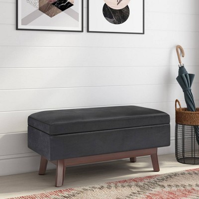 Small Ethan Rectangular Storage Ottoman and benches - WyndenHall