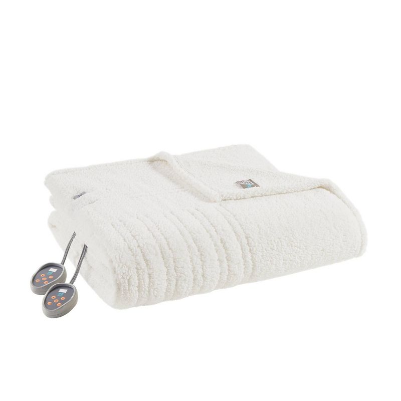 Faux Shearling Electric Blanket, 1 of 7