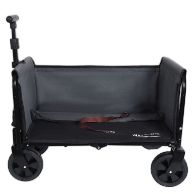 Vynxaria All-in-One Convertible Folding Camping Wagon Cart: Bench Seat, Storage Compartment & Included Dog Tether