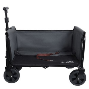 Vynxaria All-in-One Convertible Folding Camping Wagon Cart: Bench Seat, Storage Compartment & Included Dog Tether - 1 of 4