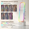 Fredees 360° Swivel Jewelry Cabinet with RGB Lights, Rotatable Full-Length Mirror with Jewelry Storage, Standing Armoire Organizer - 4 of 4