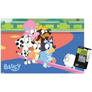 Trends International Bluey (2018) - Bluey and Friends See Saw Fun Unframed Wall Poster Prints - 1 of 4