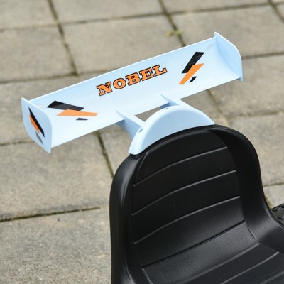 Light Blue Adjustable Pedal Go Kart with Plastic Wheels