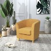 Modern Armchair Club Chairs Upholstered Club Chair Single Sofa Chair For Living Room,yellow-CENGHU - 3 of 4