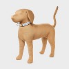 Geo Floral Fashion Adjustable Length and Reinforced Stitching Dog Collar - White/Blue - Boots & Barkley™ - 3 of 3
