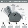 FONTOI Medium Size Accent Chair with Side Pocket&Footrest, Recliner Chair with Comfortable Arms and Back, Grey, 35.82"*44.88"*39.76" - 4 of 4