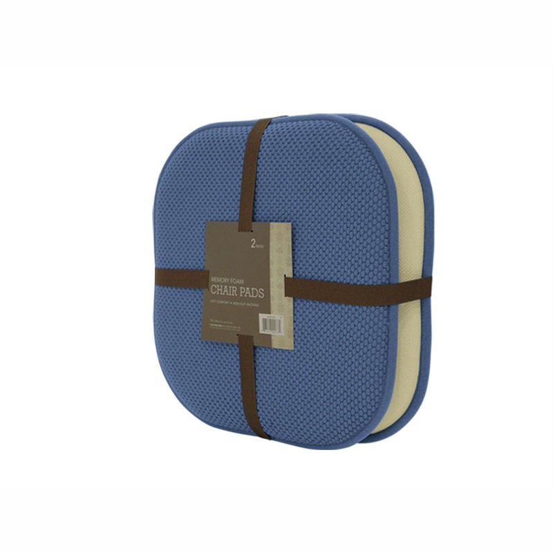GoodGram 2 Pack: Ultra Comfort Memory Foam Non-Slip Chair Pads/Cushions, 1 of 2