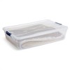  Rubbermaid Cleverstore 41 Quart Clear Plastic