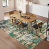 Area Rugs for Living Room Bedroom Modern Abstract Rug Low Pile Non Slip Farmhouse Plaid Carpet - 4 of 4
