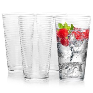 Pasabahce Doro 4 Piece 16.75 oz Cooler Clear Glass Set - 1 of 4