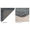 Lavish Home Oversized Bathroom Rug - Extra-Long Memory Foam Bath Mat with Nonslip Backing - Absorbent Runner for the Shower, Tub, or Sink - 3 of 4