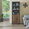 NicBex Rustic Wood Bookshelf Multifunctional Bookcase with Open Shelves,Books Storage Cabinet Organizer for Office,Bedroom - 2 of 4