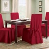 Cotton Duck Long Dining Room Chair Slipcover - Sure Fit - 3 of 4