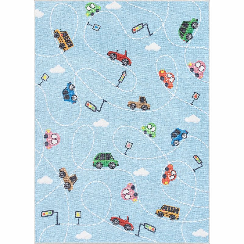 Well Woven Car Playmat Apollo Kids Collection Area Rug, 1 of 10