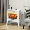 NicBex 24 Inch Electric Fireplace Small Freestanding Heater Fireplace with 3D Realistic Flame Effect and Overheat Protection - 2 of 4