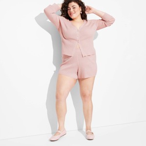 Women's Open Work Pointelle Shorts - Wild Fable™ - 1 of 3