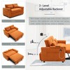 NicBex Convertible Sofa Bed Couch with Side Pockets & Two Pillows,Velvet Upholstered Loveseat Sofa for Living Room,Bedroom - 4 of 4