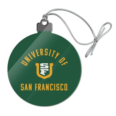 University of San Francisco Dons Logo Acrylic Christmas Tree Holiday Ornament