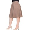 Plus Elastic Waist Pleated Knee Length Pocket Skirt - 24seven Comfort Apparel™ - 2 of 4