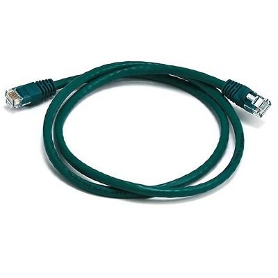 Monoprice Cat6 Ethernet Patch Cable - 3 Feet - Green | Network Internet Cord - RJ45, Stranded, 550Mhz, UTP, Pure Bare Copper Wire, 24AWG