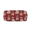 Signare USA Pug Dog Animal Design Red Hobo Shoulder Bag - 4 of 4