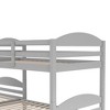 NicBex Twin over Twin Bunk Bed L-Shaped Five Person Pine Bed Frame with Trundle, Ladder and Full Length Guardrail, No Box Spring Required - 4 of 4