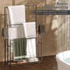 MaseiKar Tall Freestanding Towel Racks for Bathroom, 3 Tier Floor Towel Rack, Blanket Ladder Drying and Display Rack for Large Bath & Hand Towel - 4 of 4
