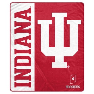 NCAA Indiana Hoosiers Ultra Soft Tailgate Throw Blanket - 1 of 2
