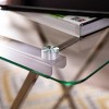 Meridino Folding Tray Table - Clear/Gold - SEI - 3 of 4