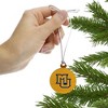 Marquette University Secondary Logo Mini Small Tiny Wood Christmas Tree Holiday Ornament - 2 of 4