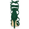 Allegra K Women's Lace-Up Stiletto High Heels Sandals - 3 of 4