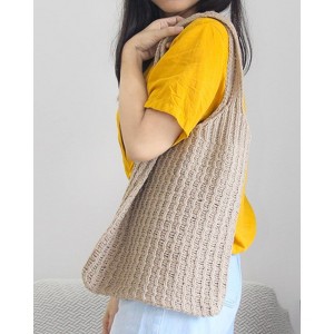 FATMOON Handmade Crochet Shoulder Bag for Women, Foldable and Lightweight Polyester Tote, Stylish & Practical Travel Purse - 1 of 4
