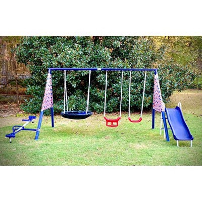 Slide Xdp Super Disc Swing Set XDP Recreation Freedom Fun Metal