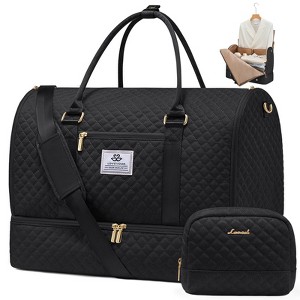 Convertible Garment Bag for Women with Shoe Pouch, Carry On Travel Duffel Bag - 1 of 4