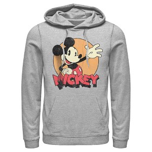Men's Mickey & Friends Retro Mickey Mouse Pull Over Hoodie - 1 of 4