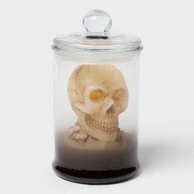 Smokey Skull Figural LED Jar Candle - Threshold™