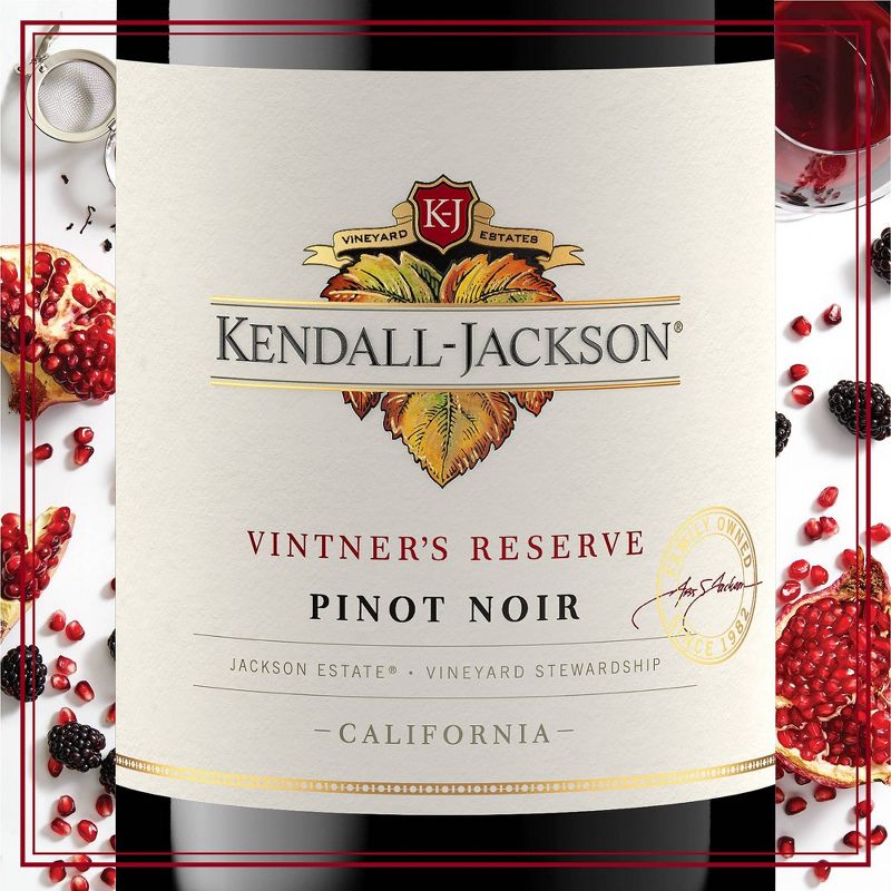 Kendall-Jackson Vintner&#39;s Reserve Pinot Noir Red WIne - 750ml Bottle, 3 of 11