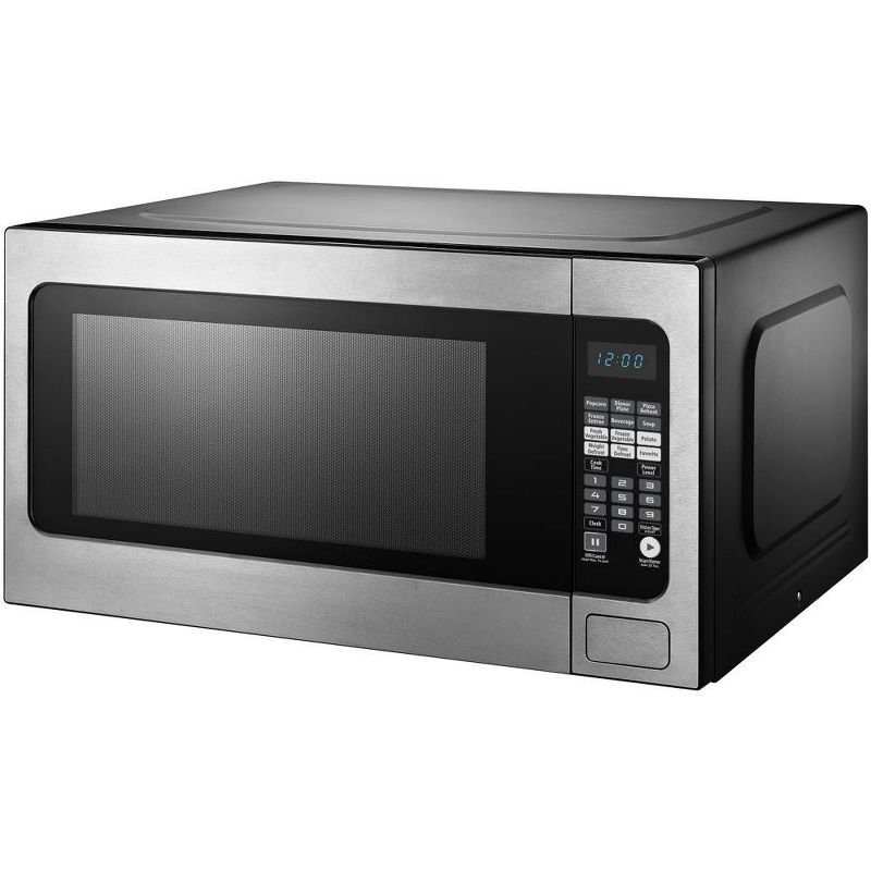 Impecca 2.2 Cu Ft Countertop Microwave, 1200 Watts - Stainless Steel, 2 of 6