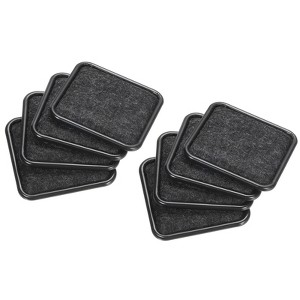 Unique Bargains Reusable Felt Square Furniture Sliders for Carpeted Tile 8 Pcs - 1 of 4