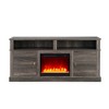 TOBILE 70"W Gray Walnut Finish TV Stand Console with Fireplace and Heater - 4 of 4