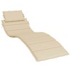vidaXL Sun Lounger Cushion Beige 73.2"x22.8"x1.2" - 2 of 4
