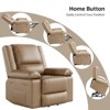 Leather Power Lift Recliner , Wide 21.2" Seat Width Recliner Chairs with Pockets for Living Room CF8013 - 3 of 4