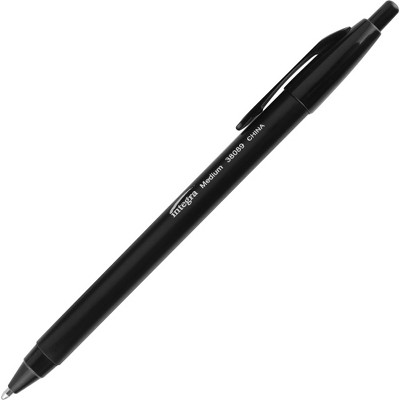 Integra Ballpoint Pens Retractable Medium Point Black Barrel/Ink 38089