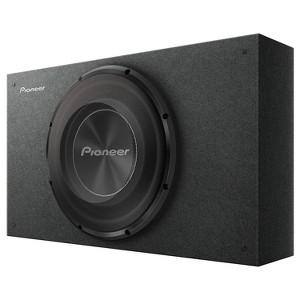 Pioneer® A-Series TS-A3000LB Shallow-Mount Pre-Loaded Enclosure with 12-In. 1,500-Watt-Max Subwoofer in Black - 1 of 4